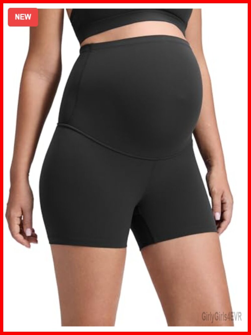 Maternity Biker Shorts 4" Butterluxe Super High Rise Yoga Lounge Pregnancy